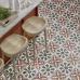 Adorne Leon Terracotta, White and Grey Wall & Floor Tile 200mm x 200mm